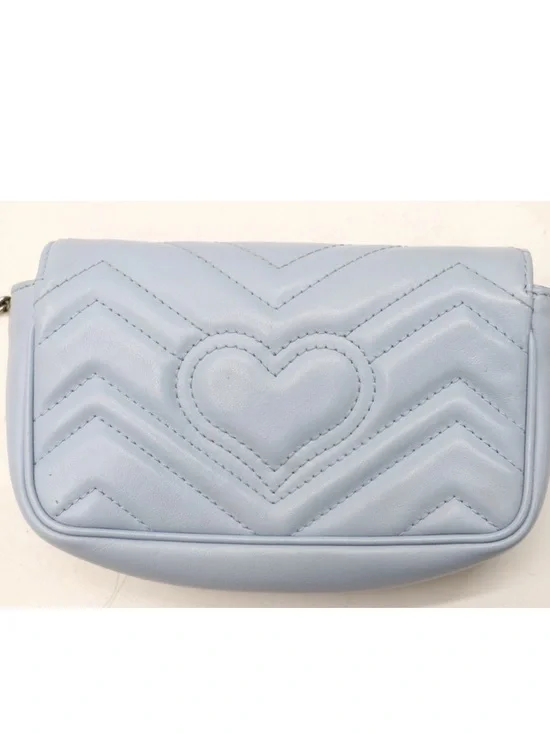 Gucci Calfskin Matelasse Super Mini GG Marmont Shoulder Bag - Picture 4 of 9